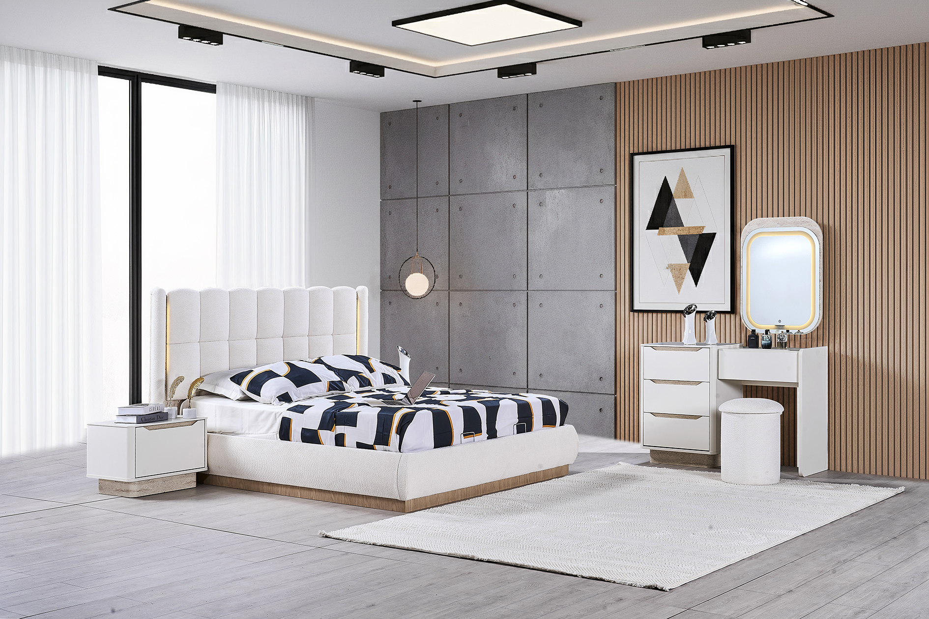 Athena Aytaşı Yatak Odası Tk